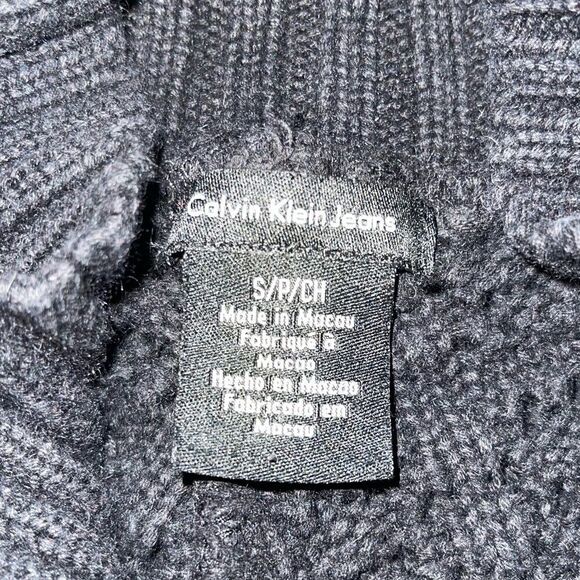 Calvin Klein Petite Long Black Sweater Size SP - Picture 5 of 7